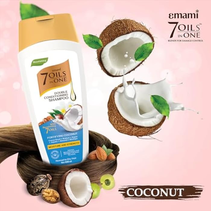 Emami 7 Oils in One Double Conditioning Shampoo Coconut 200 ML - Image 4